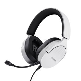 Trust Gaming Auriculares Gaming GXT 489 Fayzo con Micrófono Desmontable, Jack 3.5 mm, Blancos, para PC, Portátil, PS4, PS5, Xbox Series S/X, Almohadillas Suaves, Drivers 50 mm